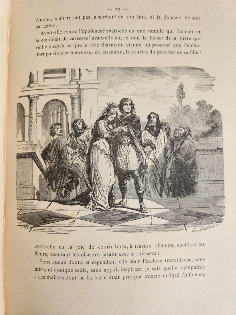 1887 LIVES of GREAT FRENCH WOMEN illustrated antique - 19