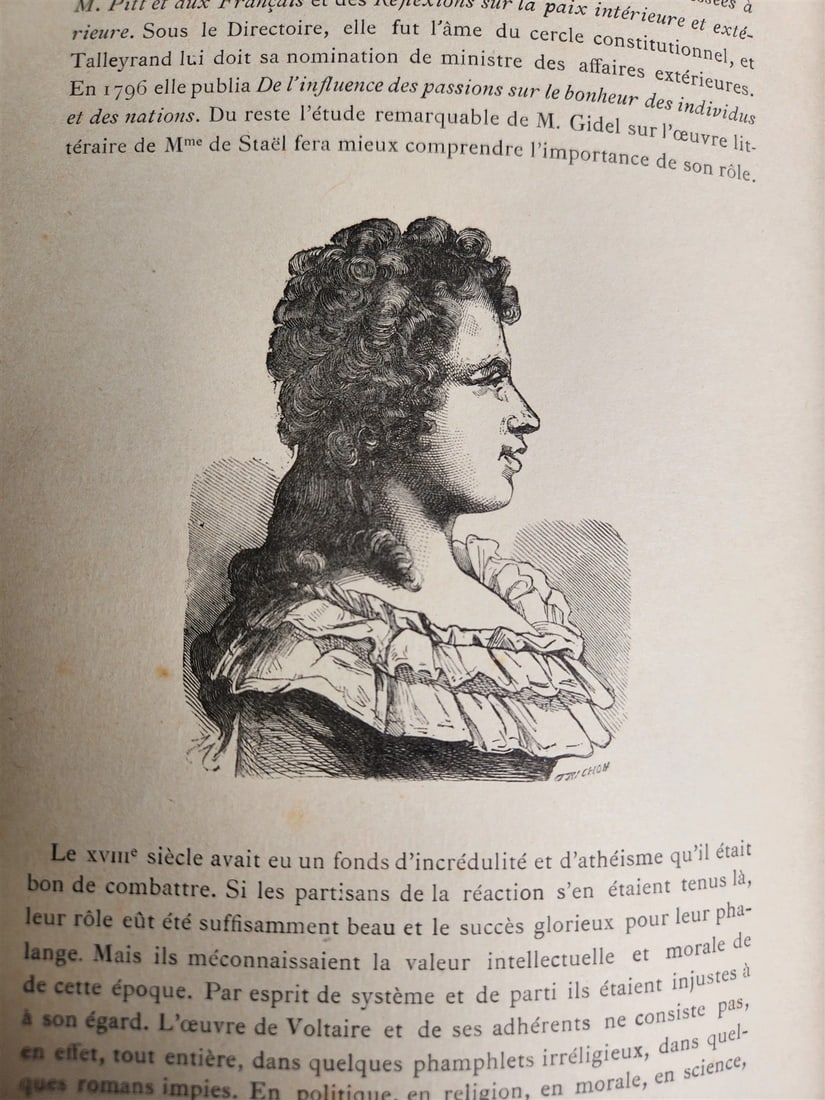 1887 LIVES of GREAT FRENCH WOMEN illustrated antique - 8
