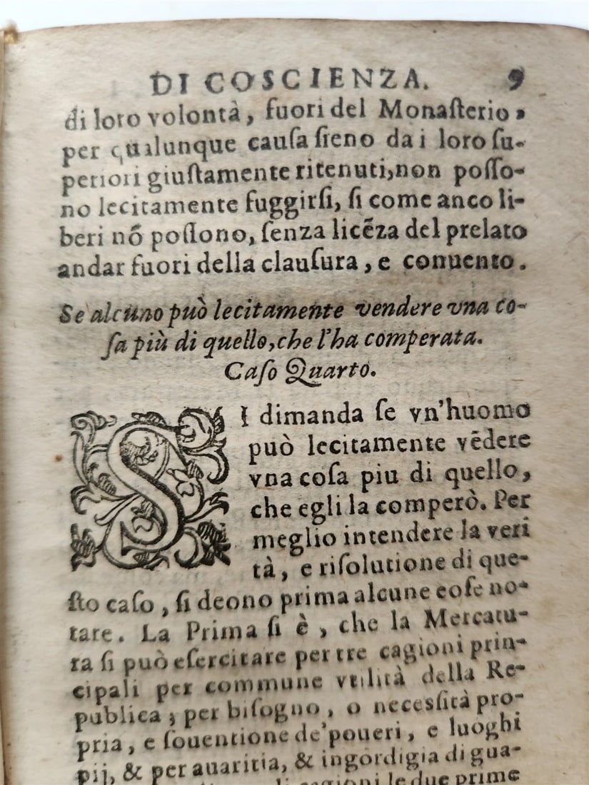 1589 CENTO CASI DI COSCIENZA by SERAFINO RAZZI antique ILLUSTRATED vellum 16th C - 10