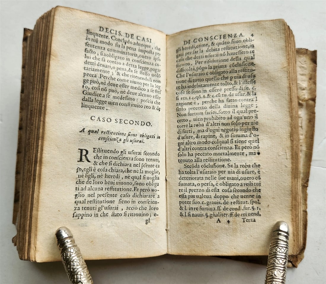 1589 CENTO CASI DI COSCIENZA by SERAFINO RAZZI antique ILLUSTRATED vellum 16th C - 8