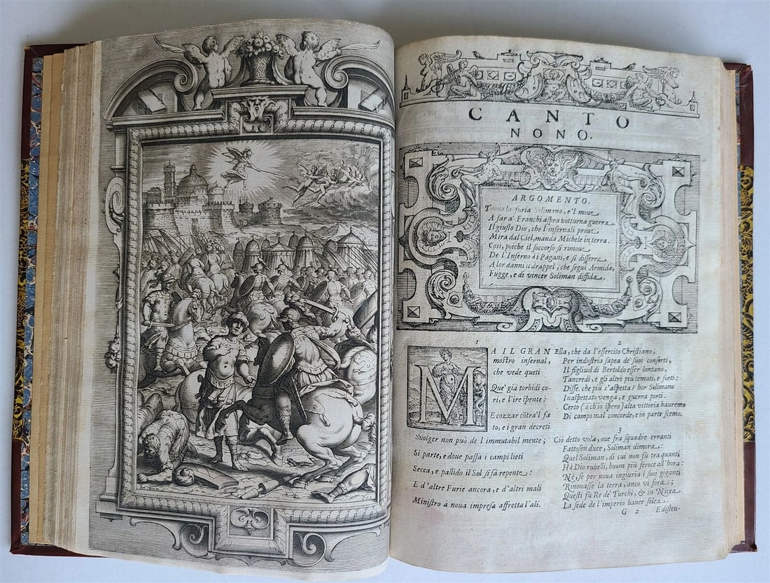 1617 TORQUATO TASSO La Gerusalemme liberata AMAZINGLY ILLUSTRATED antique FOLIO - 13