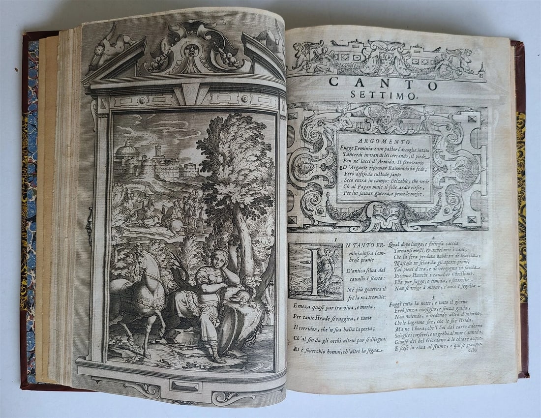 1617 TORQUATO TASSO La Gerusalemme liberata AMAZINGLY ILLUSTRATED antique FOLIO - 15