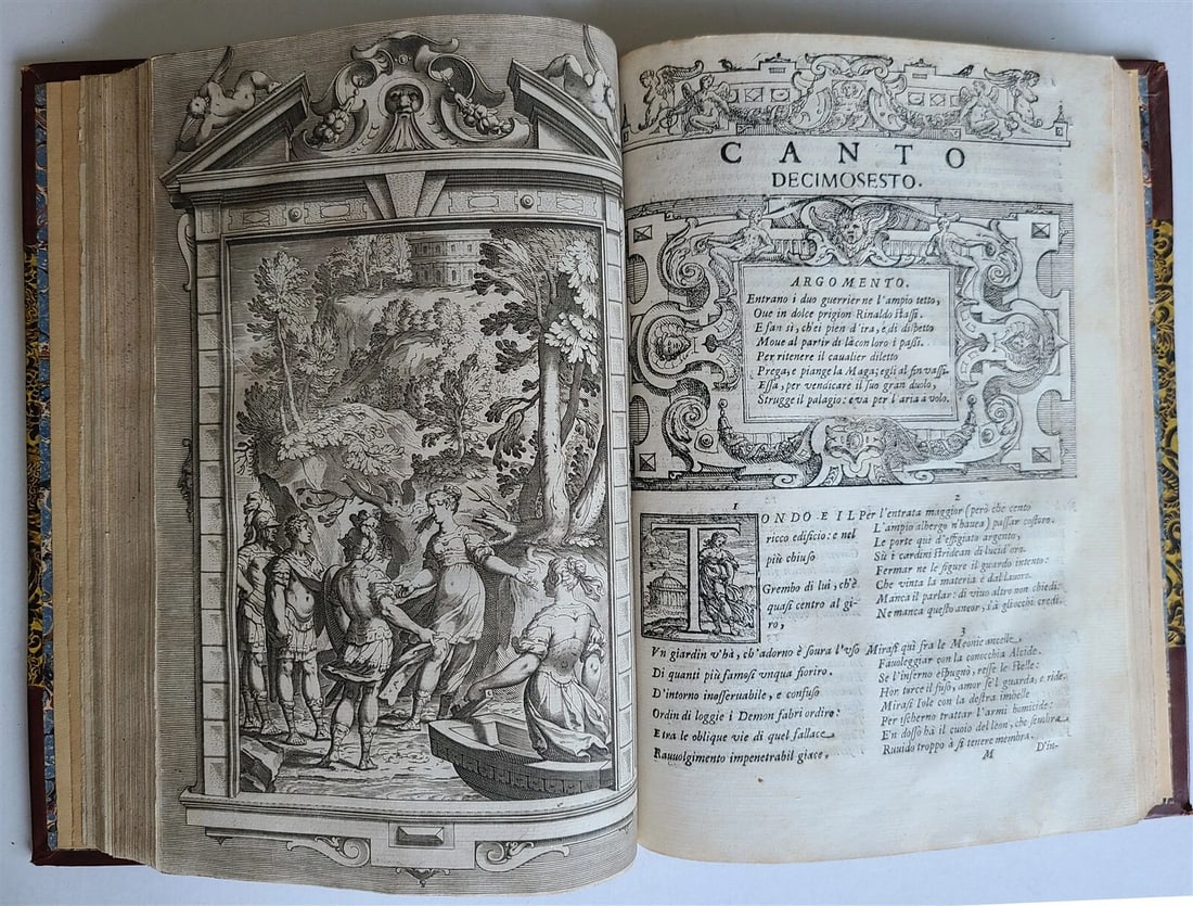 1617 TORQUATO TASSO La Gerusalemme liberata AMAZINGLY ILLUSTRATED antique FOLIO - 7