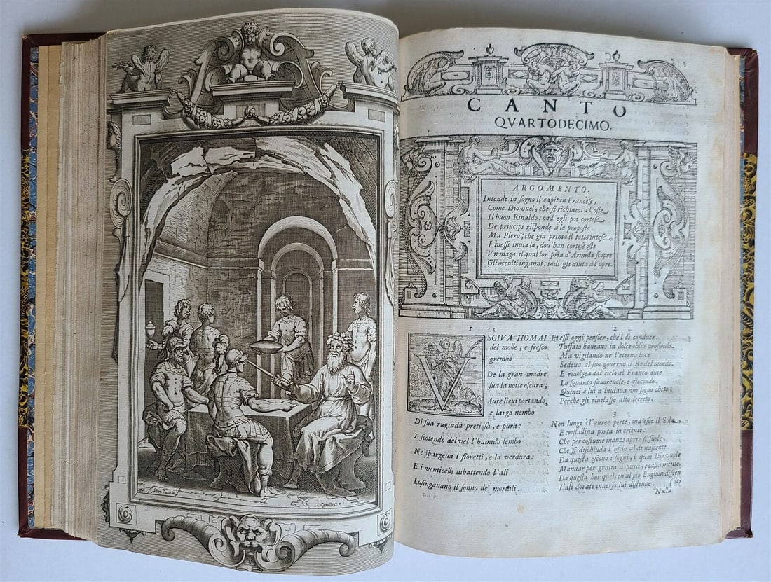 1617 TORQUATO TASSO La Gerusalemme liberata AMAZINGLY ILLUSTRATED antique FOLIO - 9