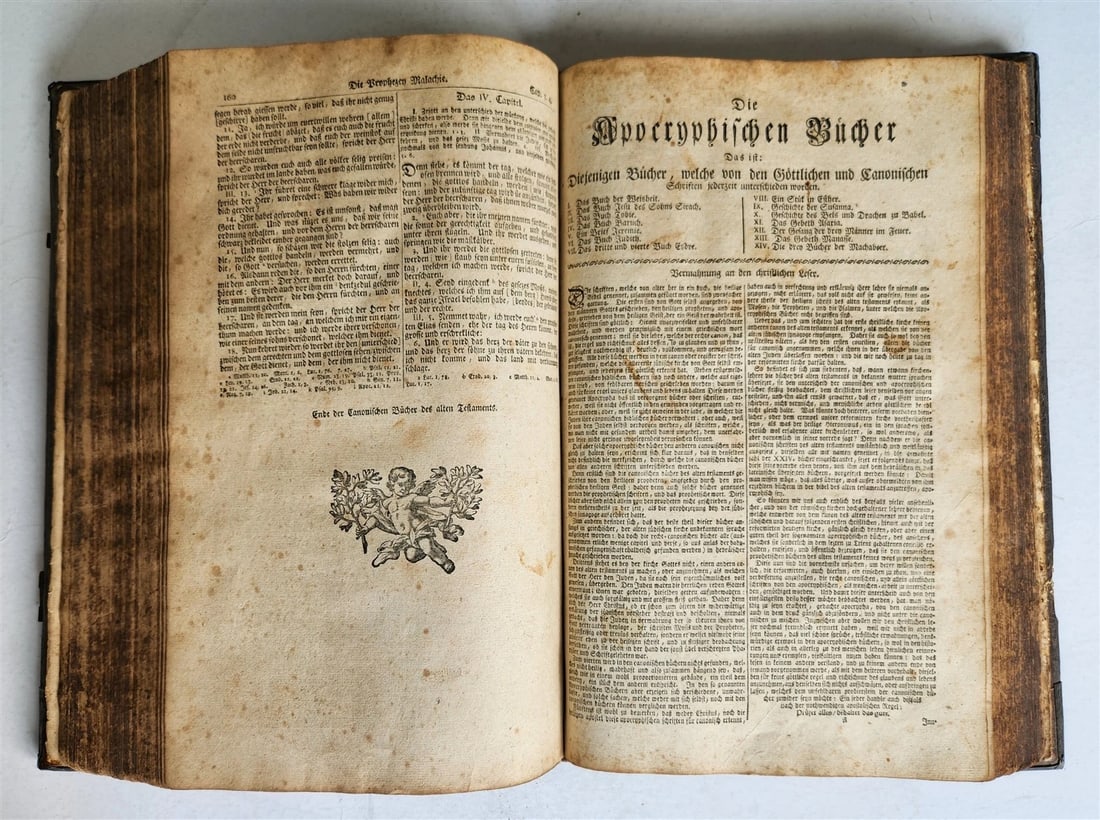 1772 BIBLE in GERMAN SWISS Zurich antique FOLIO w/ BRASS FITTINGS - 10