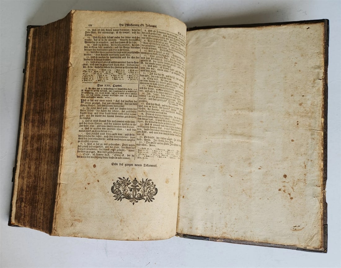 1772 BIBLE in GERMAN SWISS Zurich antique FOLIO w/ BRASS FITTINGS - 12