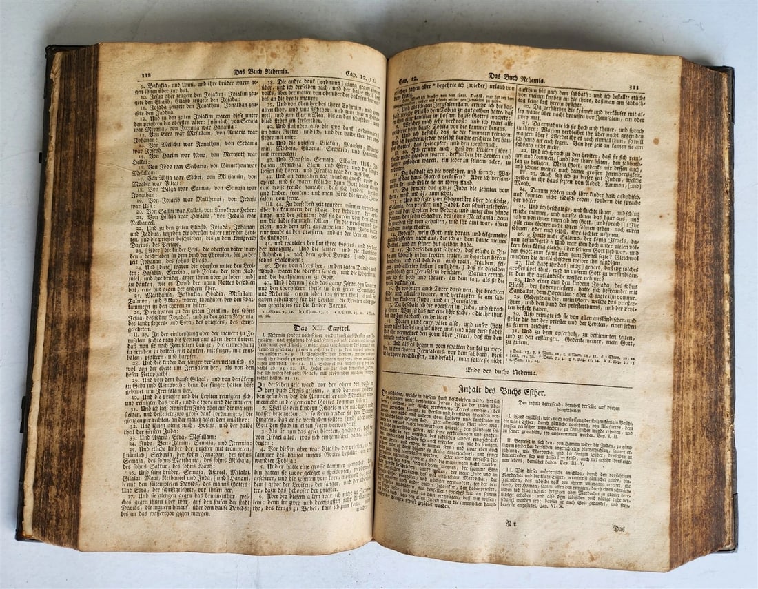 1772 BIBLE in GERMAN SWISS Zurich antique FOLIO w/ BRASS FITTINGS - 7