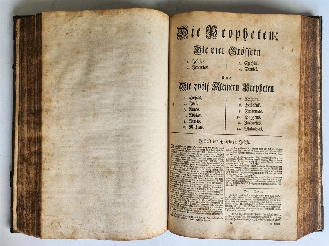1772 BIBLE in GERMAN SWISS Zurich antique FOLIO w/ BRASS FITTINGS - 8