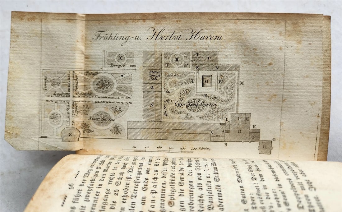 1828 CONSTANTINOPLE & TURKISH STATE antique ILLUSTRATED 2 volumes in German - 15