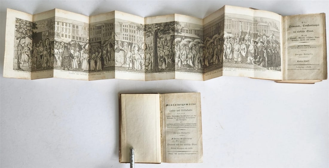 1828 CONSTANTINOPLE & TURKISH STATE antique ILLUSTRATED 2 volumes in German (1 of 20)