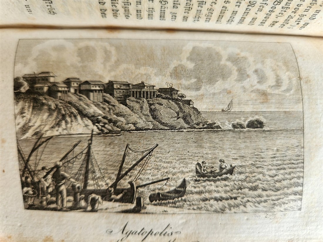 1828 CONSTANTINOPLE & TURKISH STATE antique ILLUSTRATED 2 volumes in German - 20