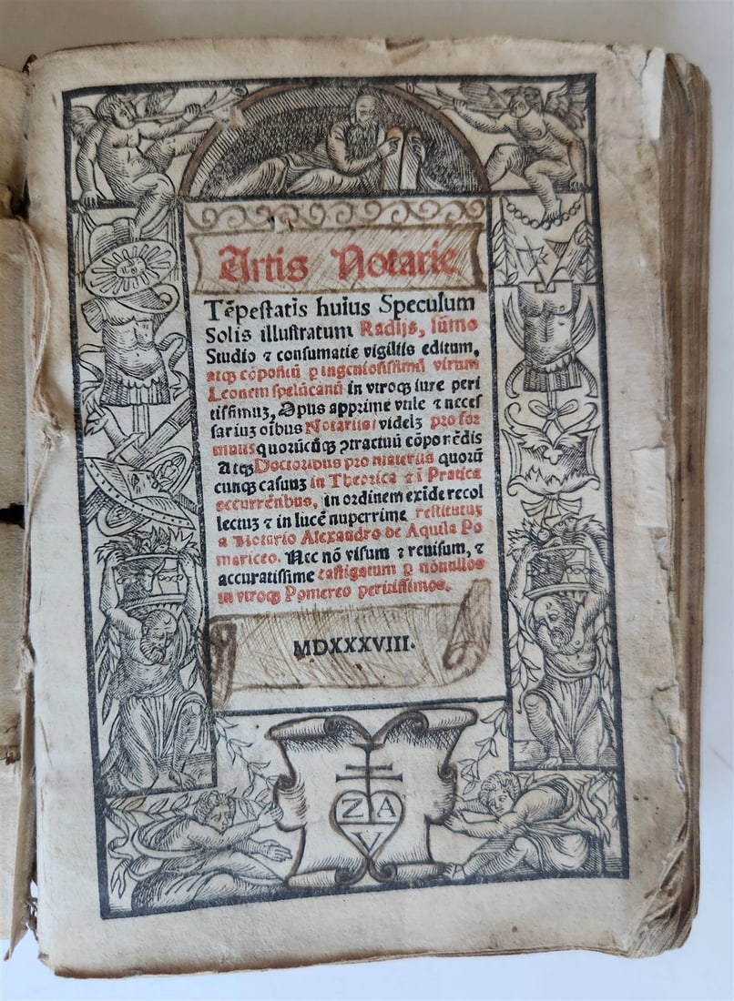 1538 POST-INCUNABULA LEGAL TREATISE antique 16th CENTURY rare (1 of 13)