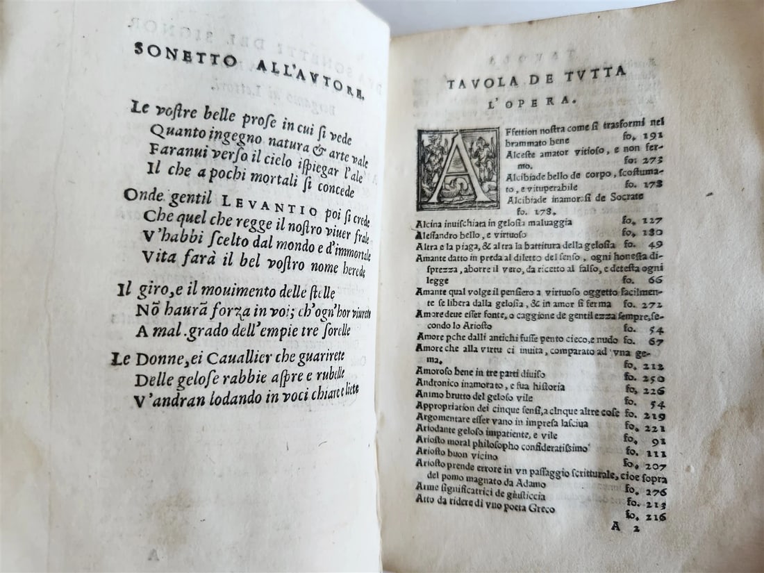 1566 ANTIDOTE to JEALOUSY antique ANTIDOTO DELLA GELOSIA Levantio da Guidicciolo - 11