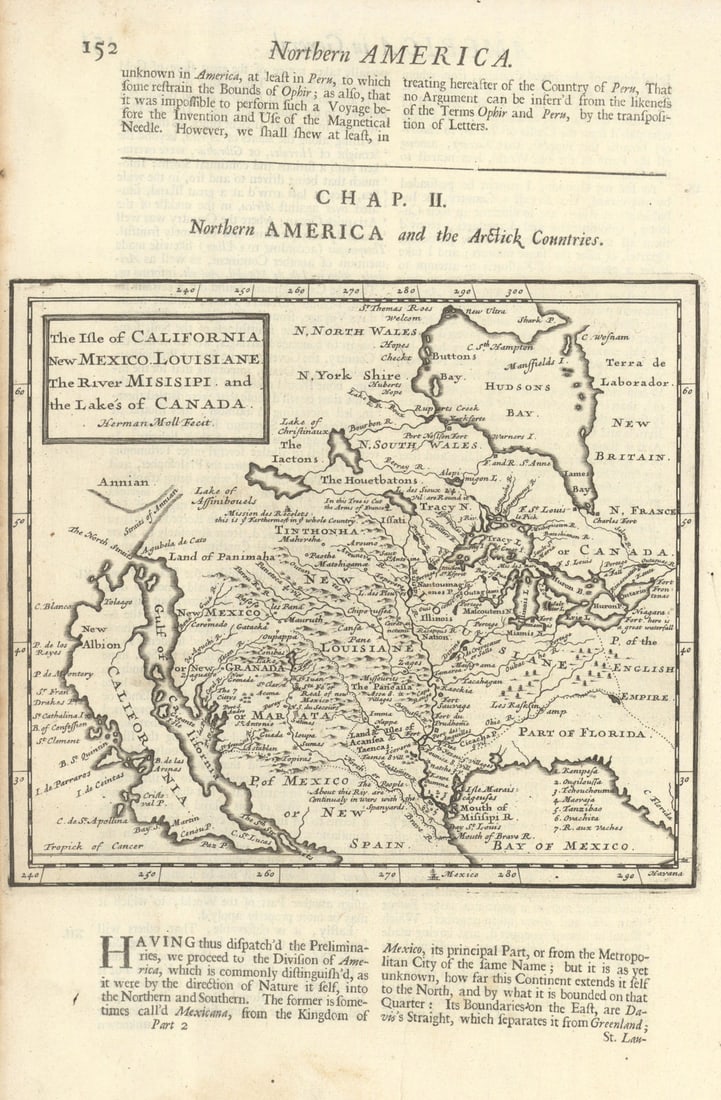 The Isle of California. New Mexico. Louisiane. The River Misisipi… MOLL 1701 map: Title: The Isle of California. New Mexico. Louisiane. The River Misisipi… MOLL 1701 map Description: The Isle of California. New Mexico. Louisiane. The River Misisipi and the lakes of Canada'. T