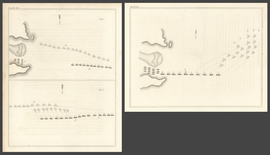 Battle of the Chesapeake 5 Sept 1781, Virginia/Maryland—Graves—2 sheets 1824 map (1 of 1)