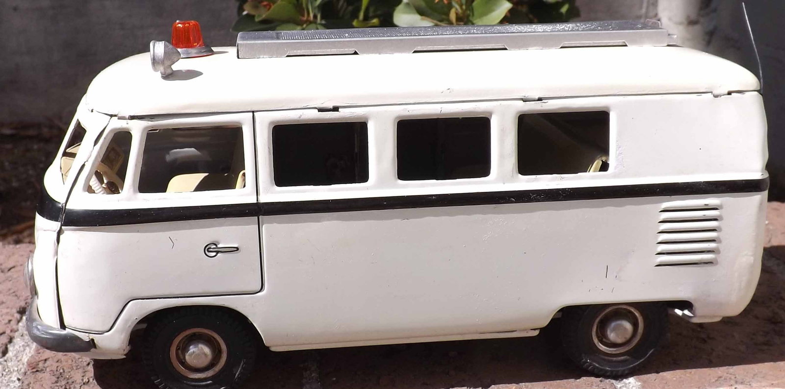 Tippco VW police bus TCO-020, made in Western Germany in the 60's , c8. - 2
