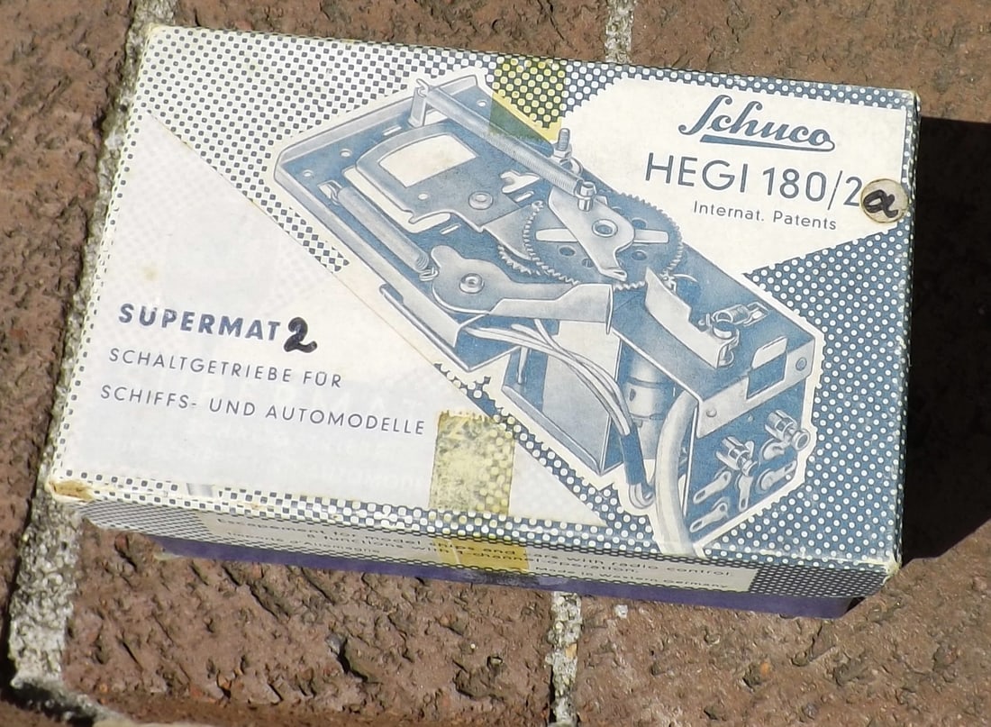 Schuco Hegi "Supermat" 180/2A, programmable servomotor for the Schuco Hegi 550 truck, c10. (1 of 3)