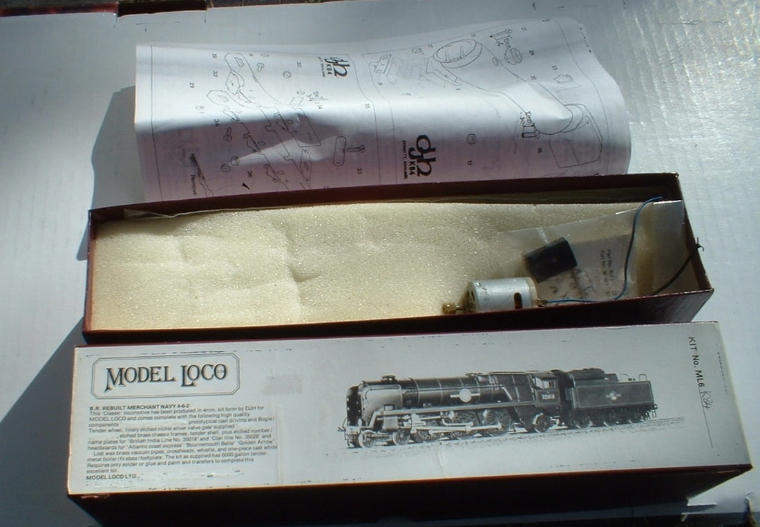 Model Loco (made by DJH) gauge HO 4-6-2 "Rebuild Merchant" kit, complete with Romford wheels, (1 of 2)