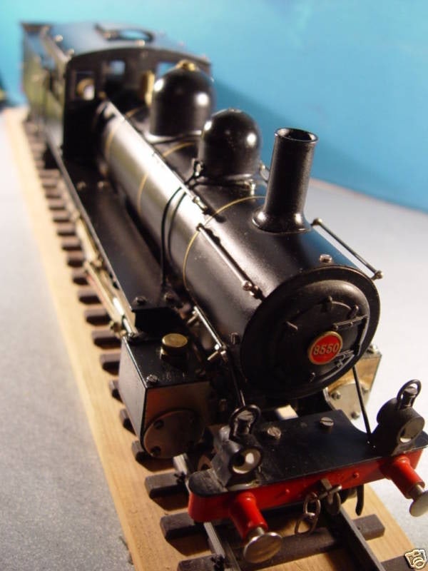Aster PRR JNR 8550 Mogul brass/steel locomotive, live steam, factory built, gauge 1, c10. - 4