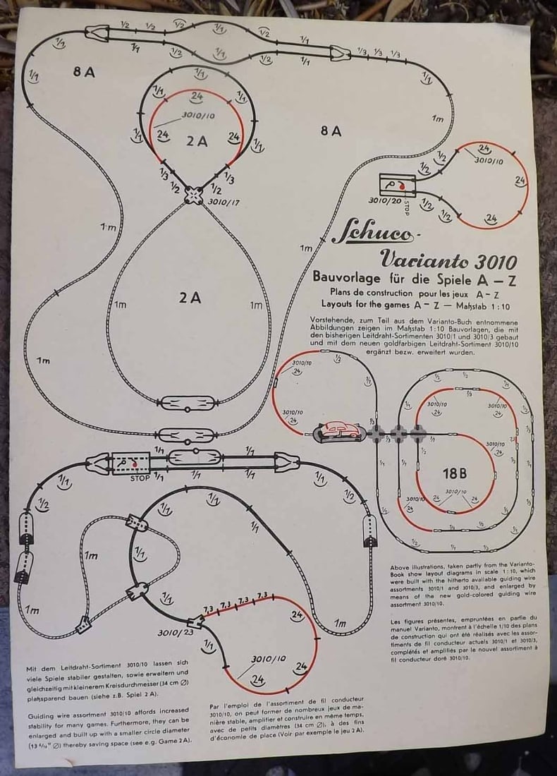 Schuco Varianto 3010X set (made in Germany), c10 in c8 box. - 8