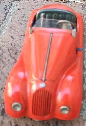 Schuco Examico 4001, BMW 328 car, Made in US Zone Germany,windup, rack and pinion steering, 4 speeds - 2