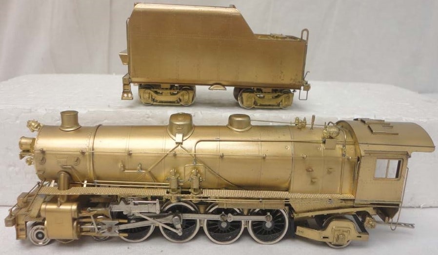 Nickel Plate Products (Made in Japan), NYO & W Mountain 4-8-2 brass engine, c10 in original box ,. - 2