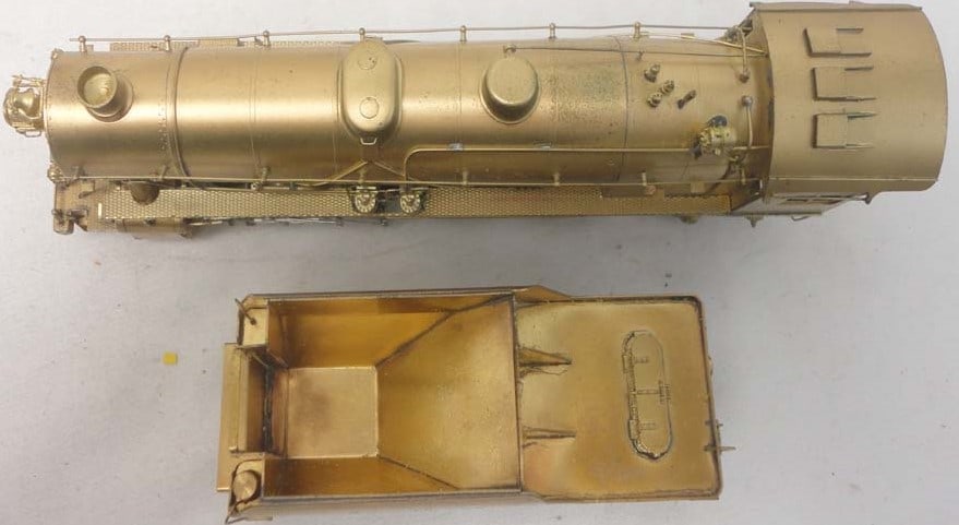 Nickel Plate Products (Made in Japan), NYO & W Mountain 4-8-2 brass engine, c10 in original box ,. - 6