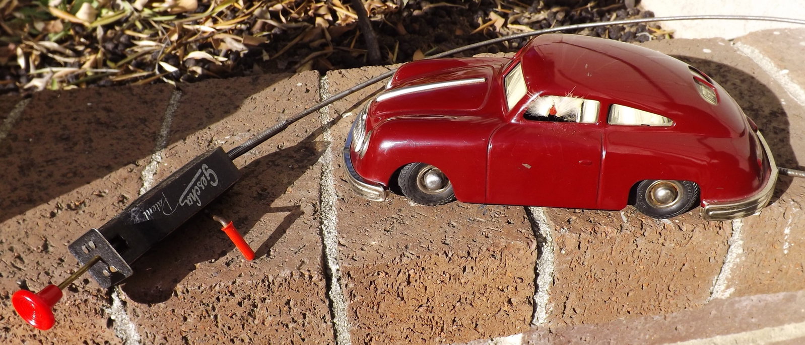 Gescha 559 Auto-Fox Porsche car (Made in Germany), crank driven, dog comes out the window when: Gescha 559 Auto Fox Porsche car (Made in Germany), crank driven, dog comes out the window when plunger is depressed, c9 ,. Reserve: $559.00 Shipping: Domestic: Flat rate of $35.00 to anywhere within t