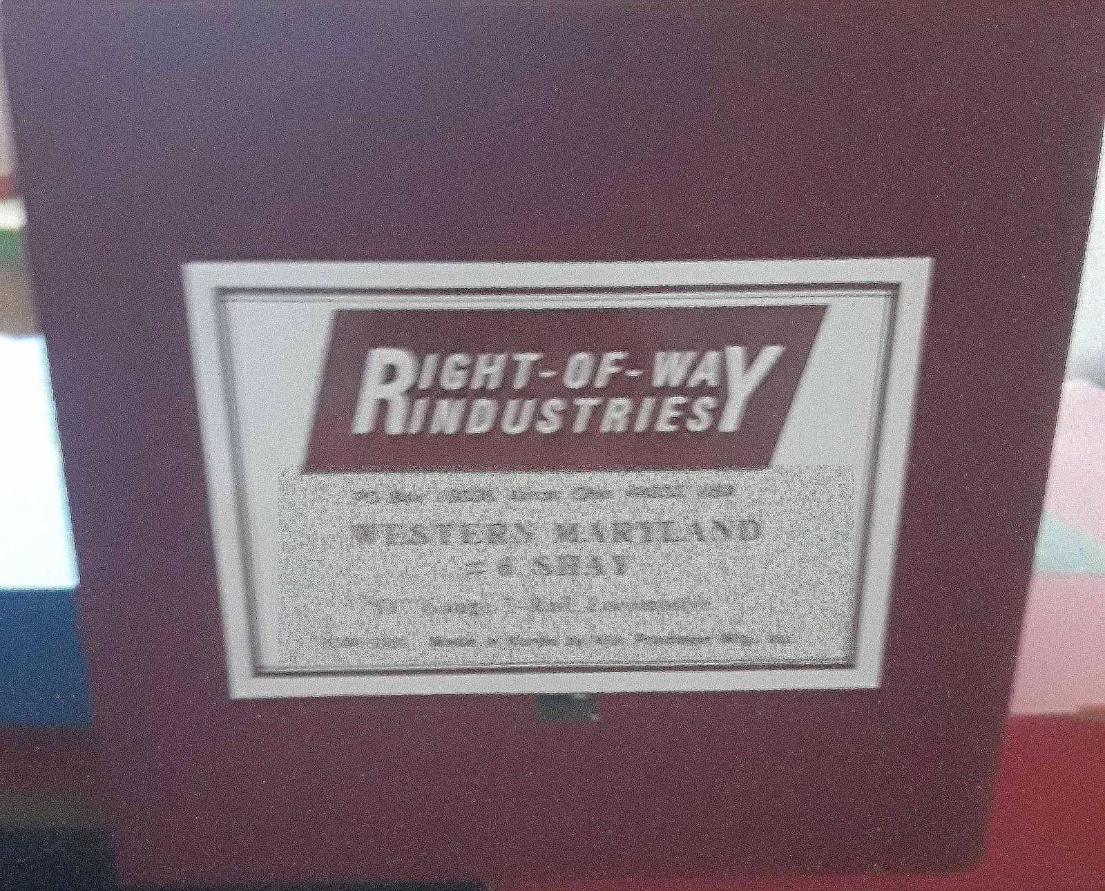 Right of Way #093-300 Western Maryland Shay #6 (the largest ever built), O gauge, c10, made by Ajin - 5