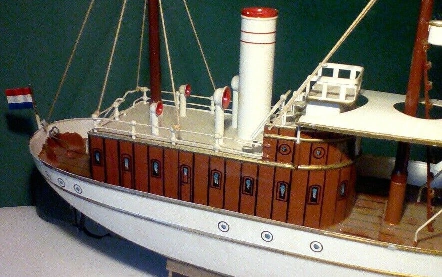 Corvette "Johanna" (Made in Germany by Schmitz), windup ,very similar to Marklin "Jolanta", 55 cm - 6