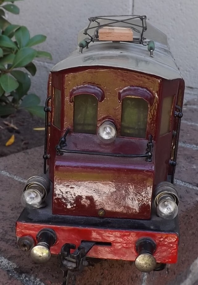 Hehr Gauge 1 brass 2-C-1 locomotive , Made in Germany,three rail DC, with interior lighting, working - 2