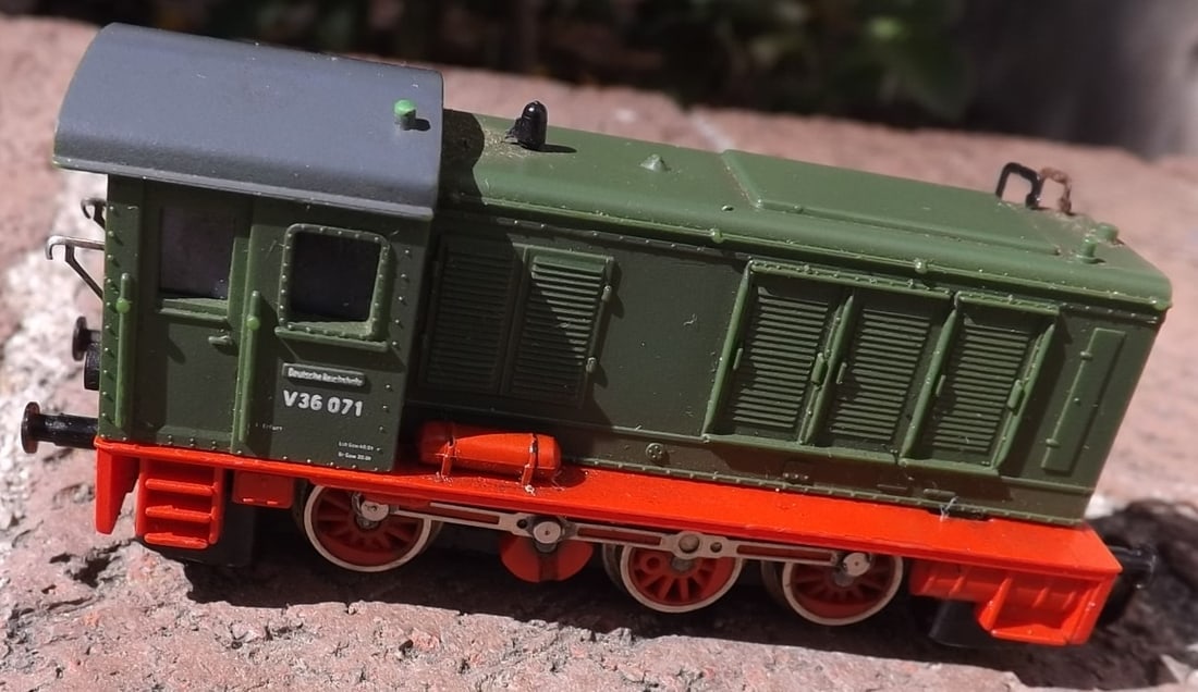 Made in Germany "Zeuke" diesel locomotive, TT scale , c10. - 3