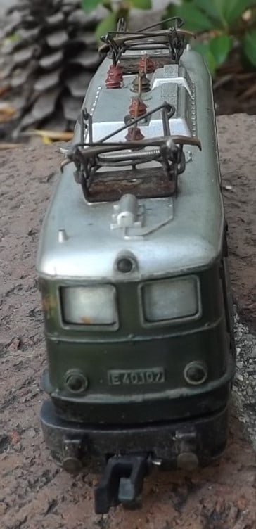 Made in Germany "Rokal" electric locomotive, working pantographs, TT scale , c7. - 2