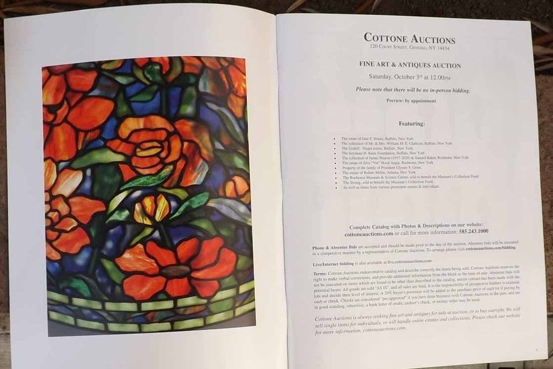 Auction catalog.: Auction catalog. Reserve: $4.00 Shipping: Domestic: Flat rate of $5.00 to anywhere within the contiguous U.S. International: Foreign shipping rates are determined by destination. International shippin