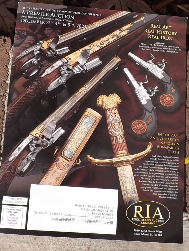 Auction antique arms catalog.: Auction antique arms catalog. Reserve: $4.00 Shipping: Domestic: Flat rate of $5.00 to anywhere within the contiguous U.S. International: Foreign shipping rates are determined by destination.