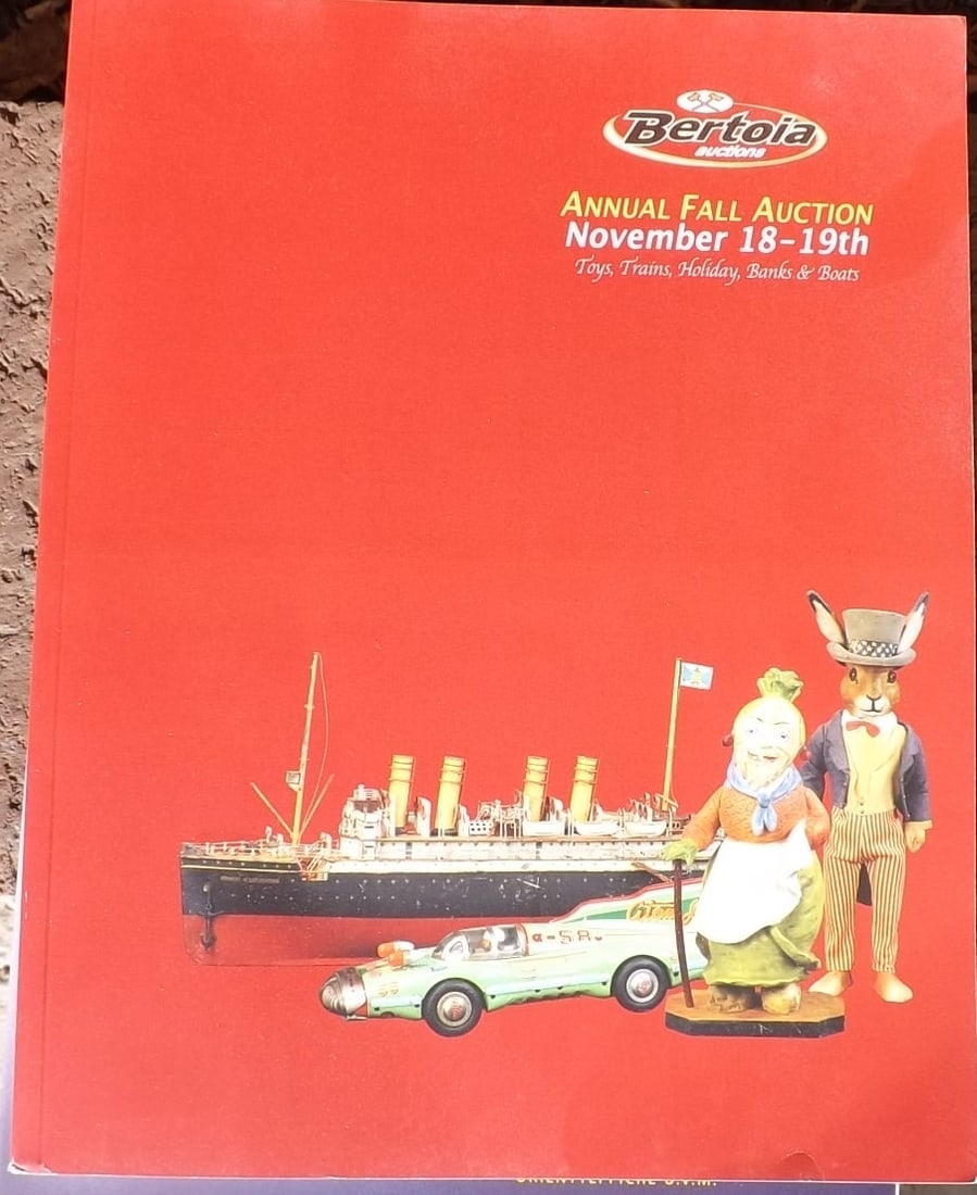 Auction toy catalog.: Auction toy catalog. Reserve: $12.00 Shipping: Domestic: Flat rate of $8.00 to anywhere within the contiguous U.S. International: Foreign shipping rates are determined by destination. International sh