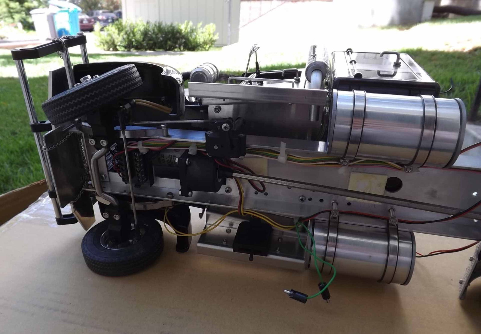 Wedico 1:14 tractor with gas tank, Made in Germany (1998-9), completely wired for sped control, - 7