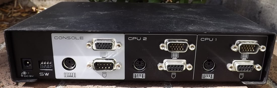 Omni Video Switch for two monitors and one CPU, c10.: Omni Video Switch for two monitors and one CPU, c10. Reserve: $23.00 Shipping: Domestic: Flat rate of $15.00 to anywhere within the contiguous U.S. International: Flate rate of $41.00 . International