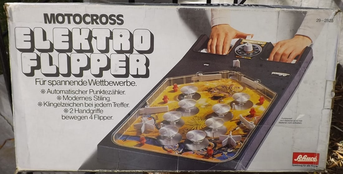 Schuco pinball machine, c8.5 in c8 box. - 2