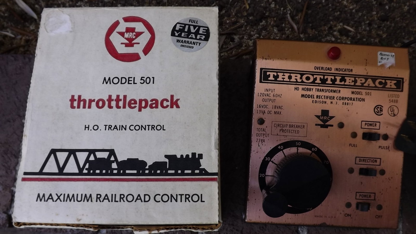 MRC train controller.: MRC train controller. Reserve: $37.00 Shipping: Domestic: Flat rate of $18.00 to anywhere within the contiguous U.S. International: Flate rate of $45.00 . International shipping may be subject to
