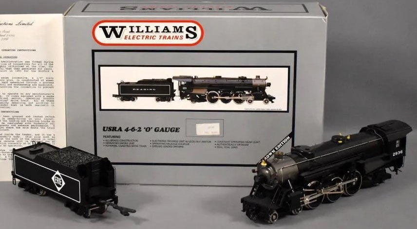 Wlliams O-Scale 4949 Pacific 4-6-2 Steam Locomotive & Tender "Erie".In original box, c10.: Wlliams O Scale 4949 Pacific 4 6 2 Steam Locomotive & Tender "Erie".In original box, c10. Reserve: $279.00 Shipping: Domestic: Flat rate of $45.00 to anywhere within the contiguous U.S.