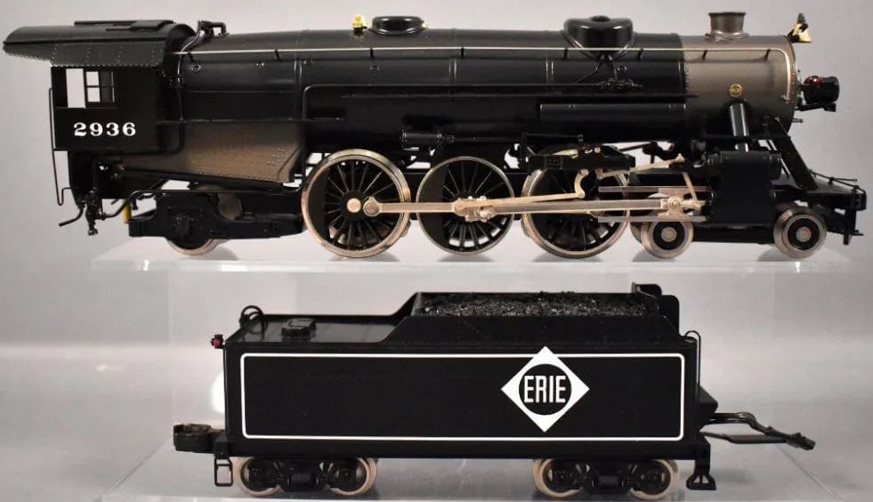 Wlliams O-Scale 4949 Pacific 4-6-2 Steam Locomotive & Tender "Erie".In original box, c10. - 3