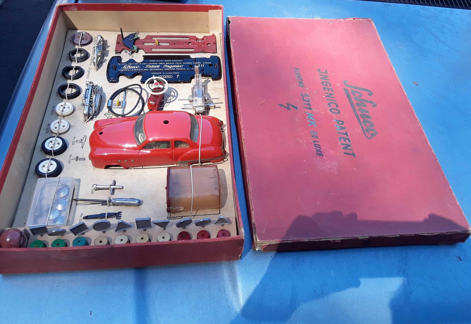 Schuco Ingenico 5311 MK De Luxe set, c9.5 in c8 box.: Schuco Ingenico 5311 MK De Luxe set, c9.5 in c8 box. Reserve: $719.00 Shipping: Domestic: Flat rate of $40.00 to anywhere within the contiguous U.S. International: Flate rate of $81.00 .