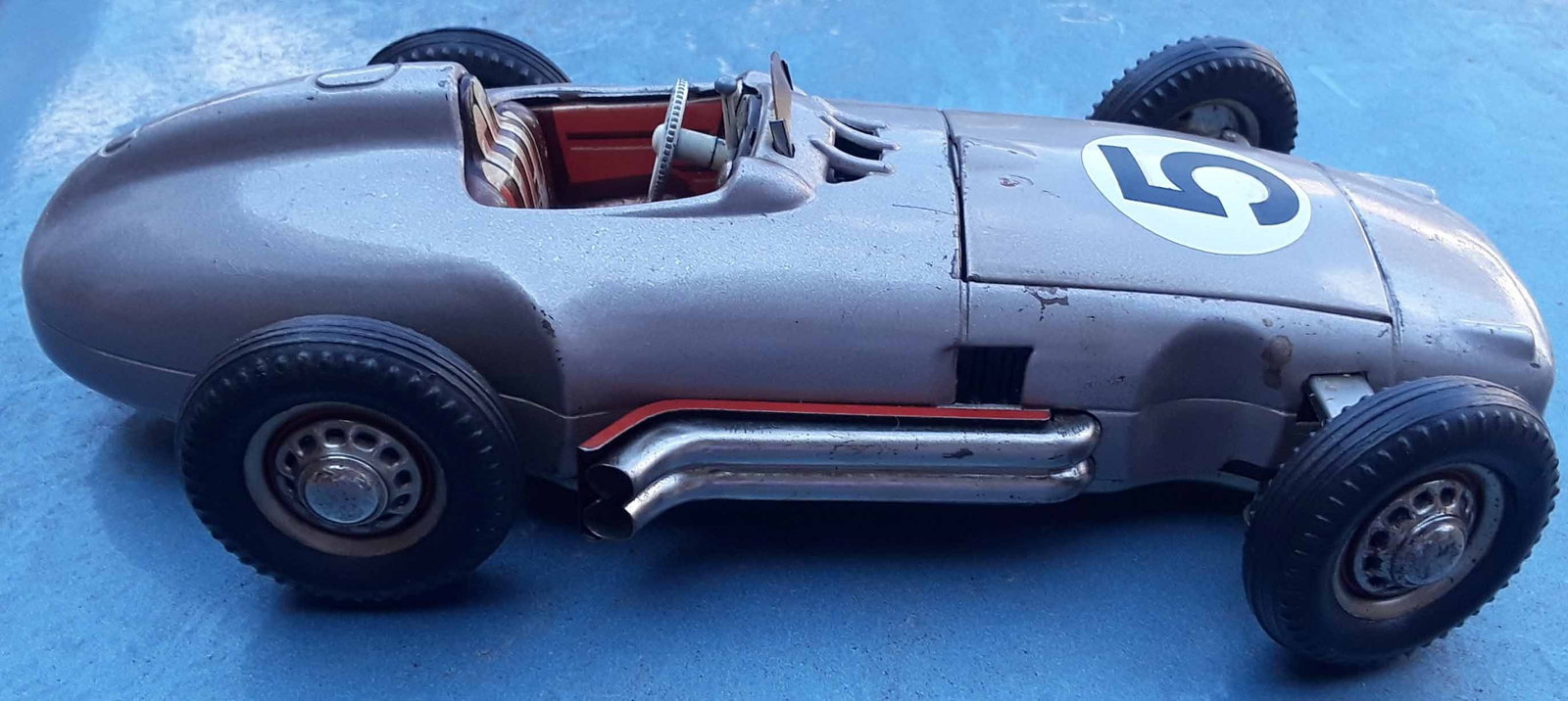 JNF Mercedes 194 racer "Solo" (made in Germany), c8, multiple programmable patterns, rack and pinion - 4