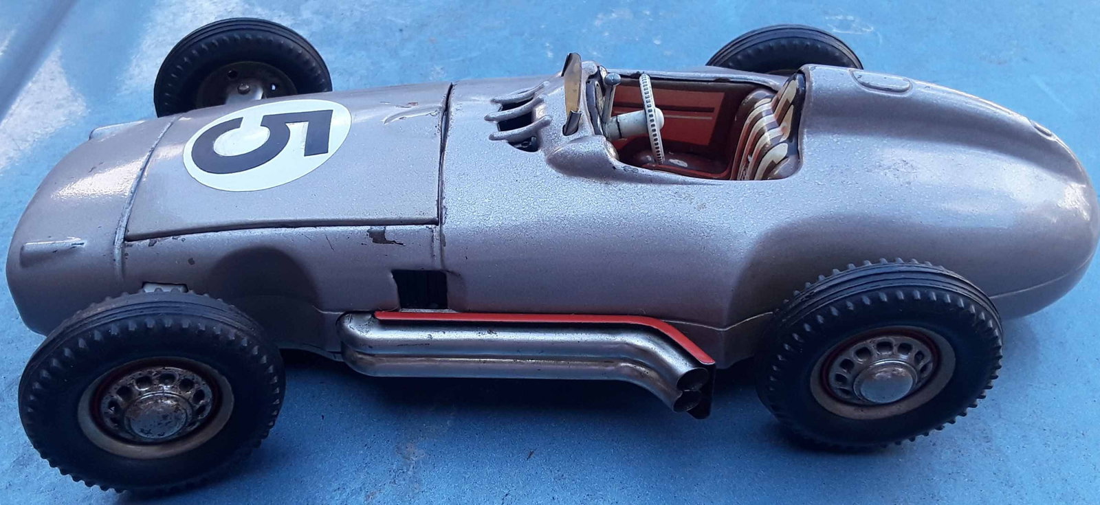 JNF Mercedes 194 racer "Solo" (made in Germany), c8, multiple programmable patterns, rack and pinion - 5