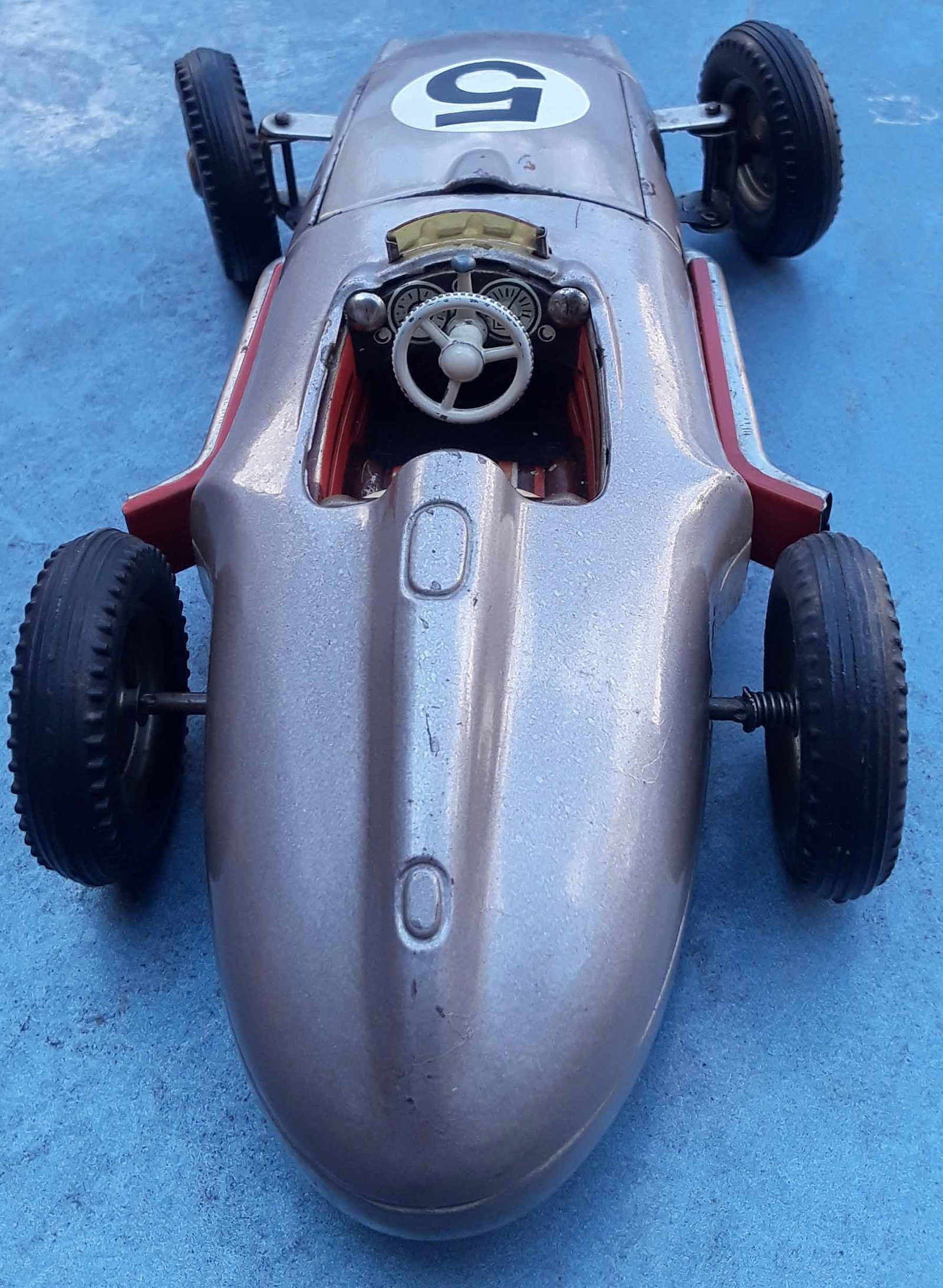 JNF Mercedes 194 racer "Solo" (made in Germany), c8, multiple programmable patterns, rack and pinion - 6