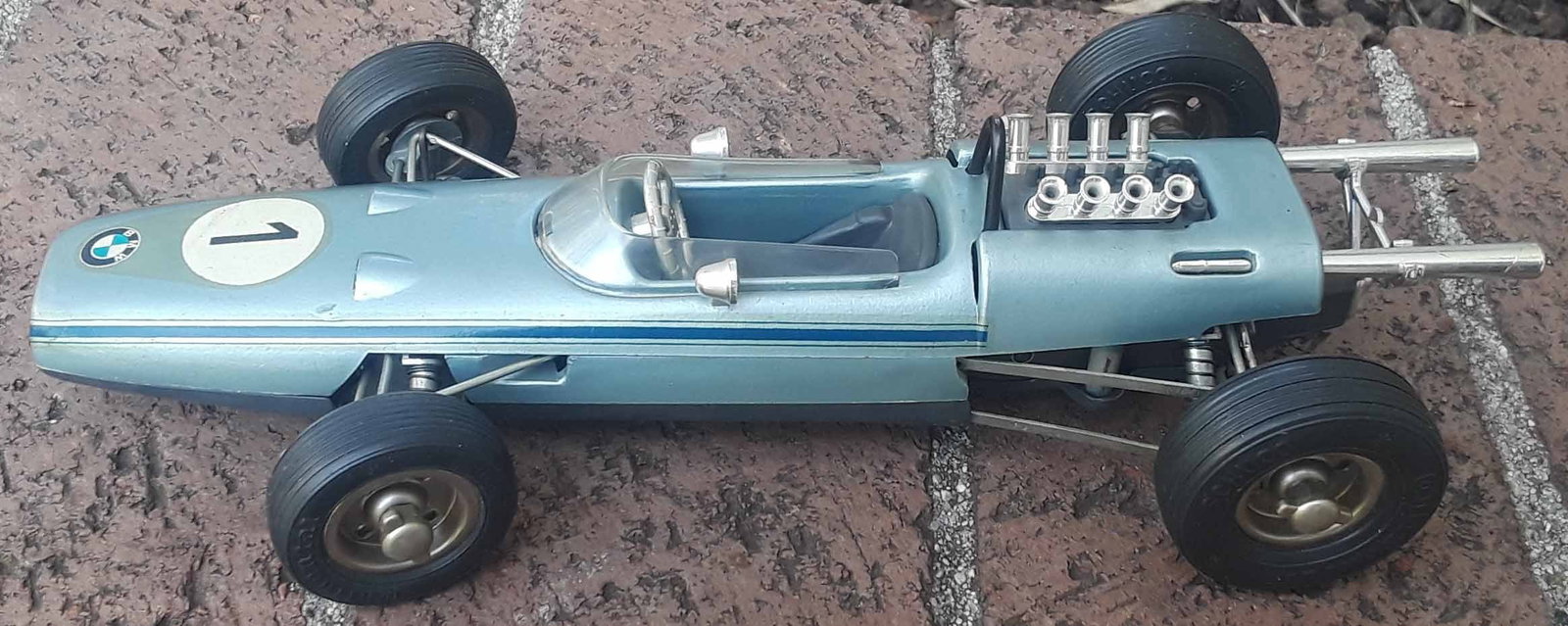 Schuco BMW Formula 1 1960's racecar, c10 .: Schuco BMW Formula 1 1960's racecar, c10 . Reserve: $120.00 Shipping: Domestic: Flat rate of $30.00 to anywhere within the contiguous U.S. International: Flate rate of $55.00 . International shipping 