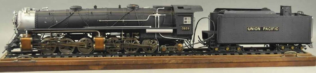 Challenger 4-6-6-4, gauge 3 3/4 electric, made of steel and brass, c10, front truck is separated but: Challenger 4 6 6 4, gauge 3 3/4 electric, made of steel and brass, c10, front truck is separated but complete and intact, see last picture . Reserve: $9,599.00 Shipping: Domestic: Flat rate of $275.00