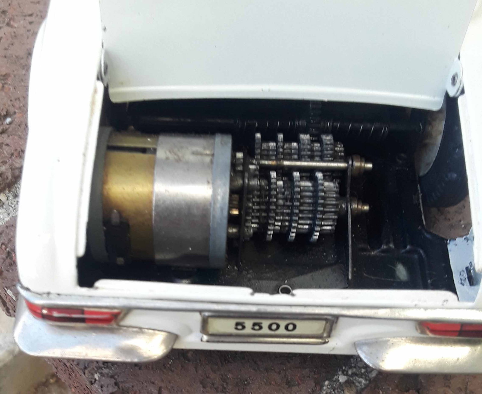 Schuco 5500 Real, model of Mercedes 230SK , Made in Germany , steel and brass construction.The - 5