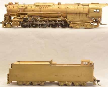 KTM HO scale 2-10-4 brass locomotive, very heavy and powerful, c10. - 2